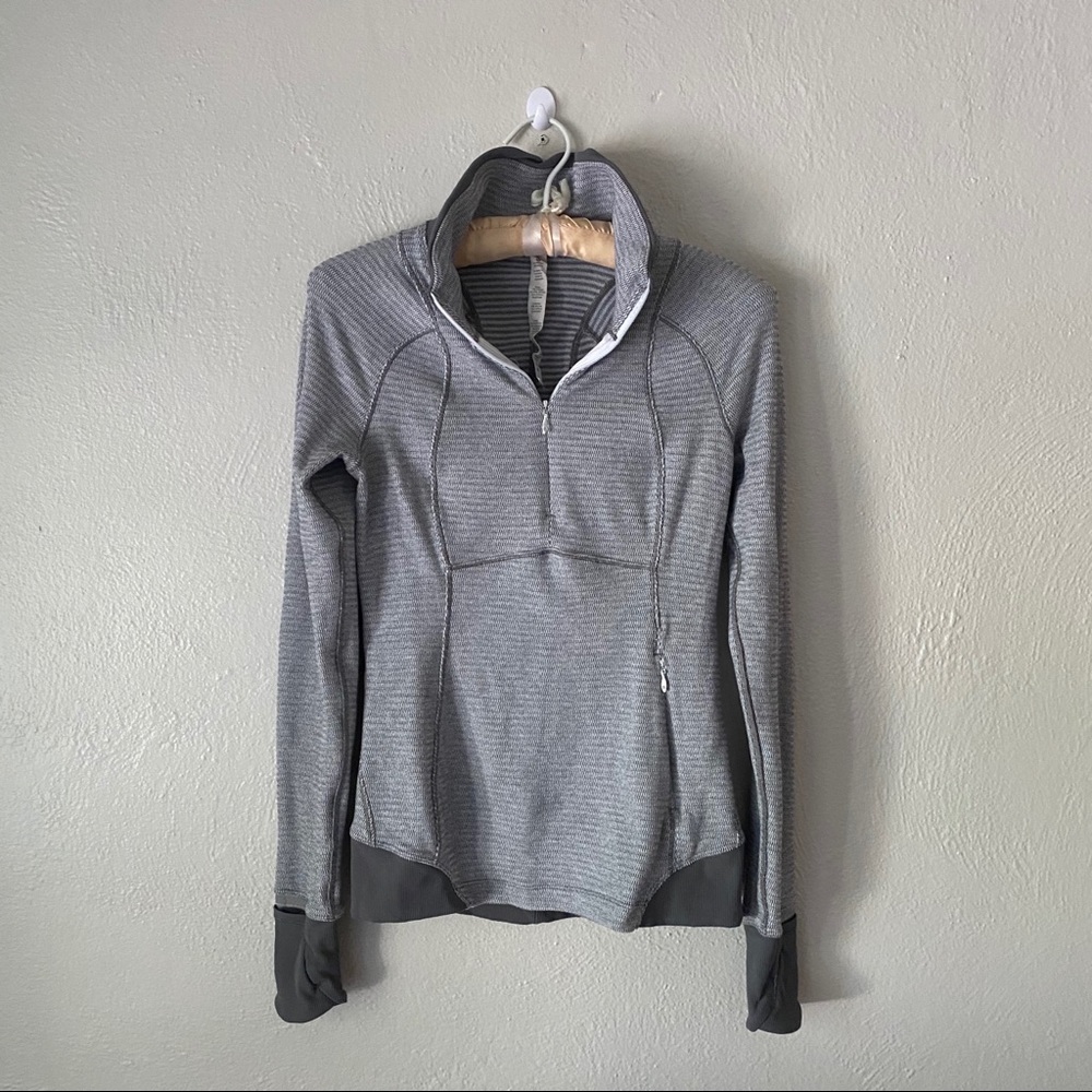 Lululemon Runderful Gray Pull Over Jacket 2 - Picture 4 of 10